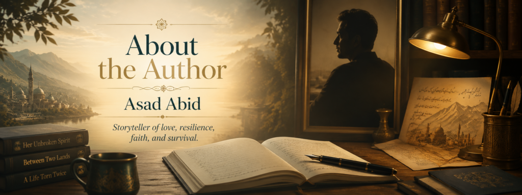 Asad Abid, author of the Her Unbroken Spirit memoir series